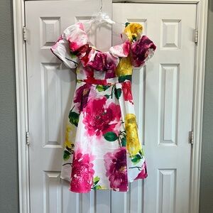 Off The Shoulder Floral Dress